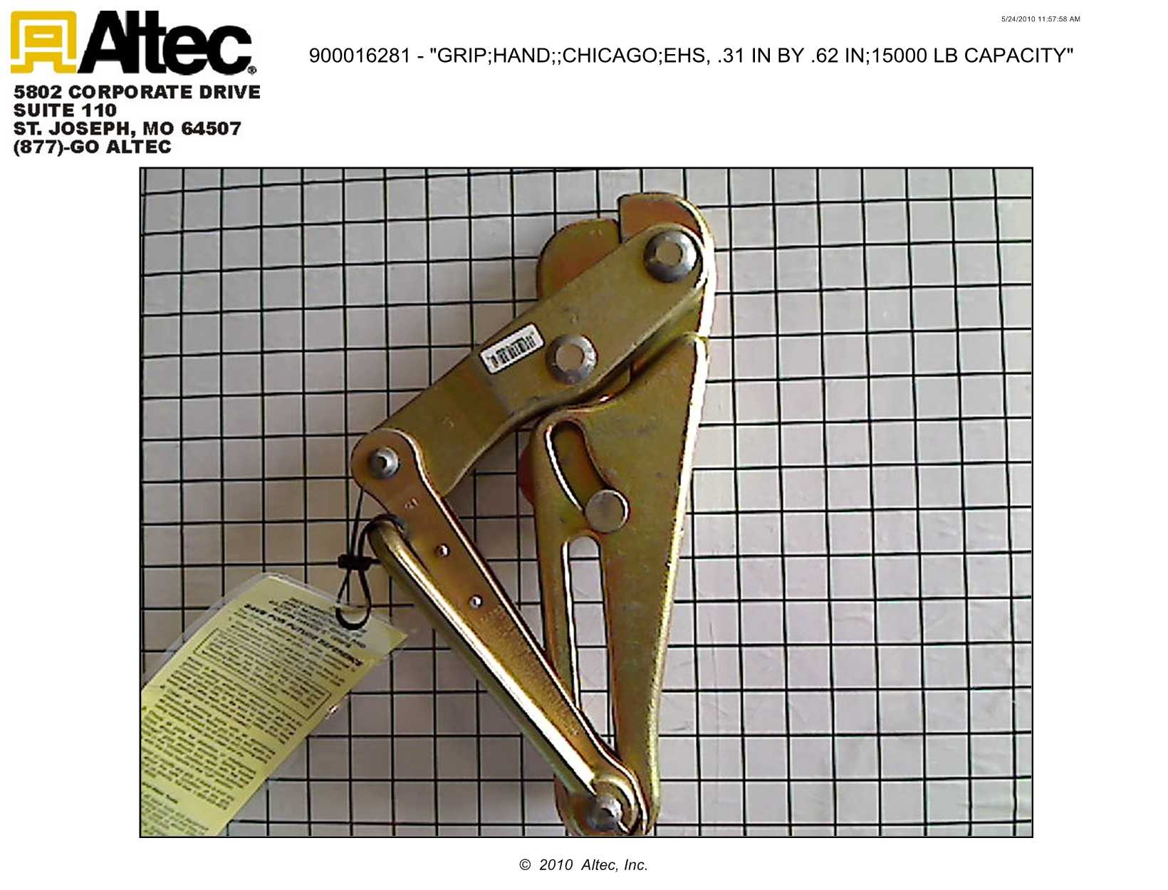 Klein 15,000 lbs. Max. Safe Load Aircraft Cable, ExtraHighStrength