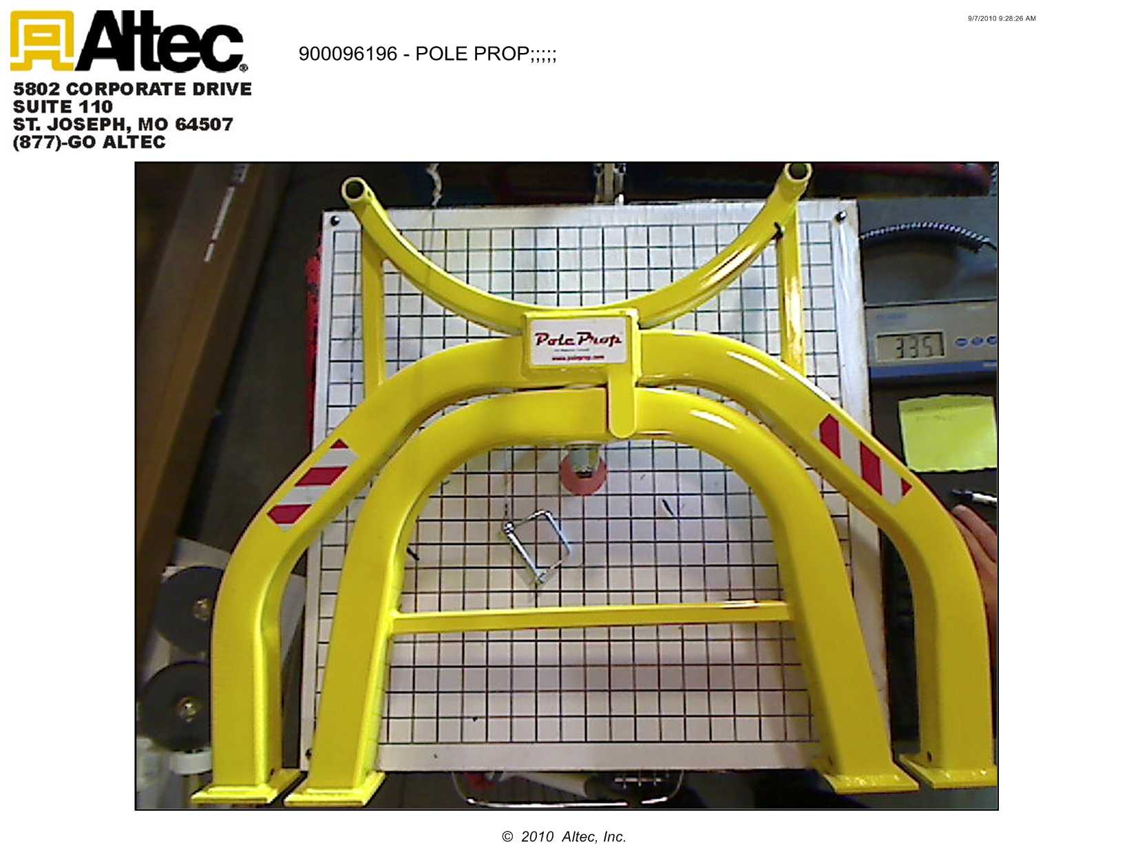 MidAmerica Precision PoleProp 900096196 Altec Inc.