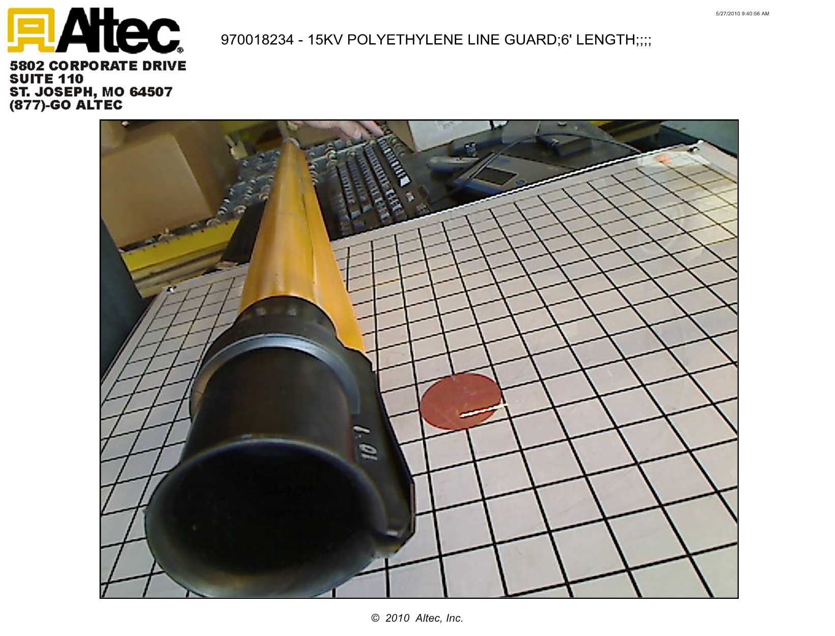 Hastings Fiberglass 6060 Line Guard Polyethylene (6') Altec Inc.