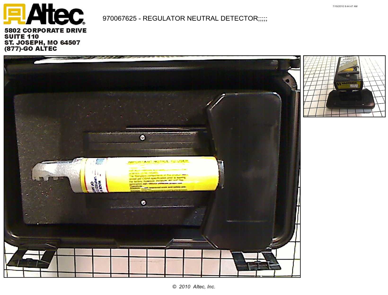 HASTINGS Electrical Instruments Hastings Regulator Neutral Detector