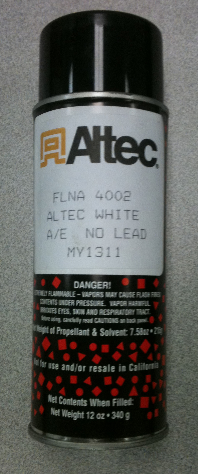Altec White Aerosol Spray Paint, 12OZ 970280078 Altec Inc.