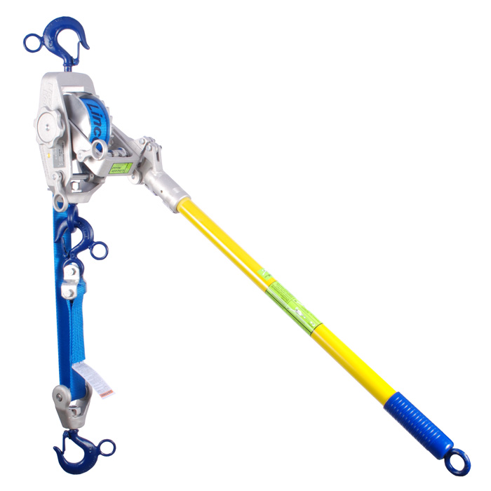 Lincoln Hoist 4W12B Lineman's 2 Ton  Hoist with Hot Stick Rings