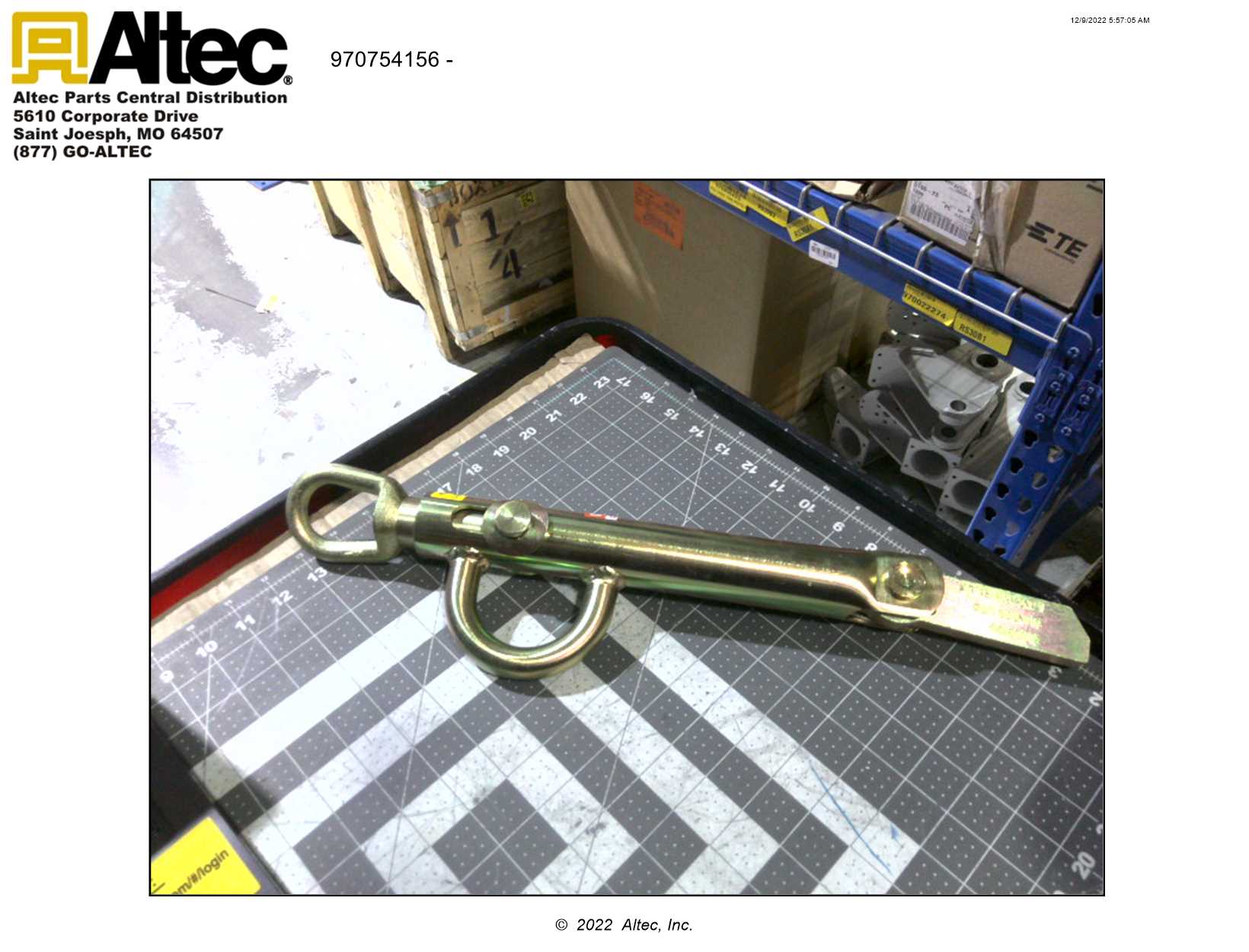 Slingco Reel Lifters 970754156 Altec Inc.